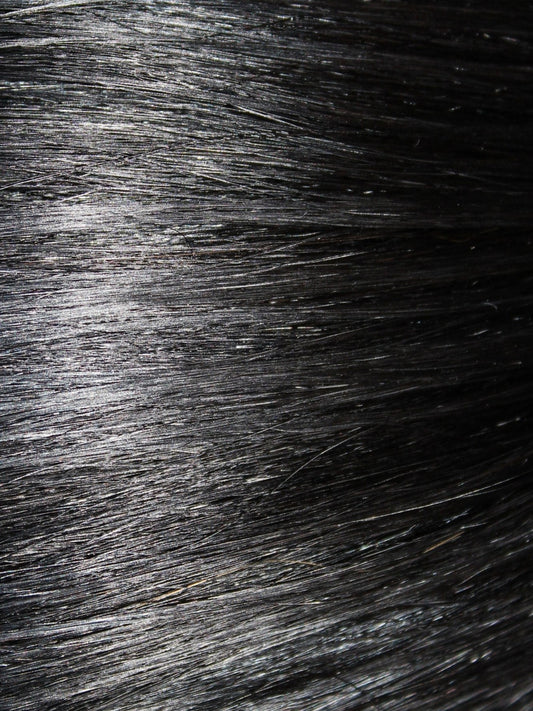 JET BLACK CLIP IN HAIR EXTENSIONS