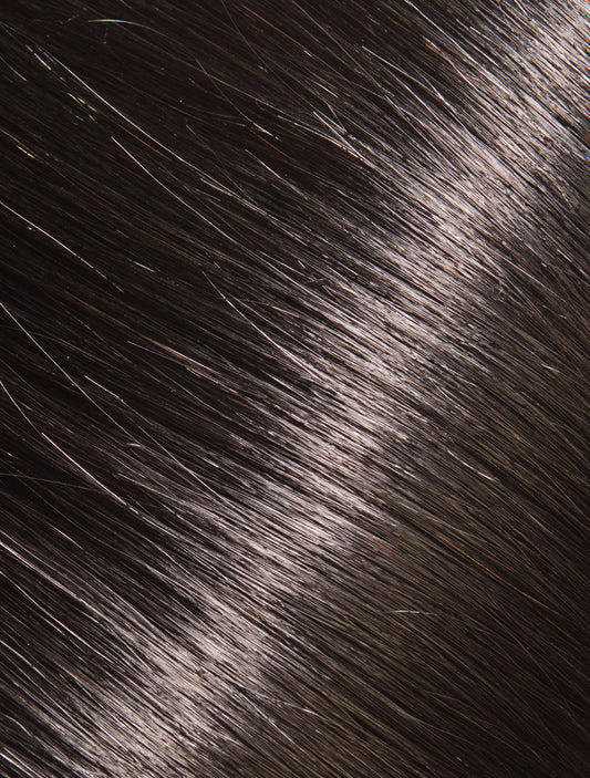 NATURAL BLACK KERATIN HAIR EXTENSIONS - 3